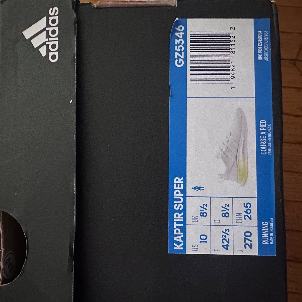 Adidas Kaptir Super Shoes Size 10 NWT
